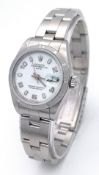 A Rolex Oyster Automatic Ladies Watch. Stainless steel bracelet and case - 26mm. Model 79190. Opaque