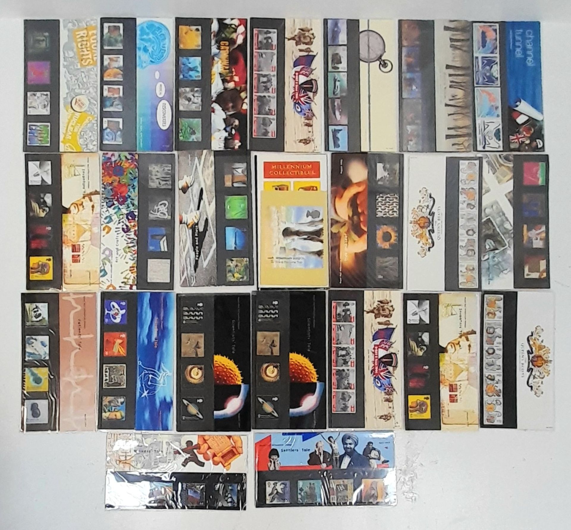 A Nice Collection of Commemorative Royal Mail Mint Stamp Books. 23 in total.