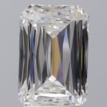 A 3.01ct Radiant Cut Lab-Grown Diamond. Colour D, clarity VS2. IGI certified. Cert no: