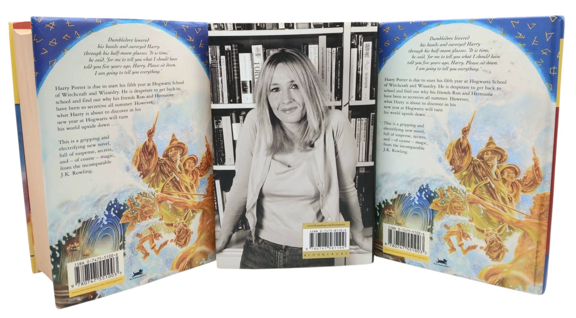 A Parcel of Three First Edition Harry Potter Books Including the misprint edition of Harry Potter - Image 3 of 10