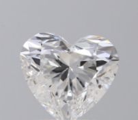 A 2.01ct Heart Cut Lab-Grown Diamond. Colour D, clarity VS2. IGI certified. Cert no: LG739536525.