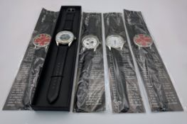 Five Collectible Quartz Watches. As new, unopened. As found.