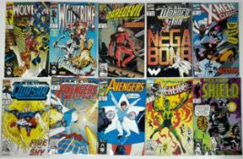Ten Mixed Marvel Comics - Most Being in Very Fine to Very Fine Plus Grade. All individually