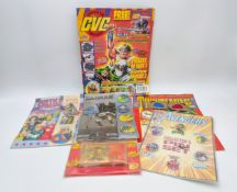 Six Mixed Comics with Promotion Items - Badges etc.