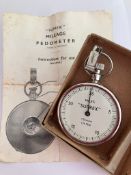 Vintage SUPREX PEDOMETER (measures distance walked). Finished in stainless steel. Complete with
