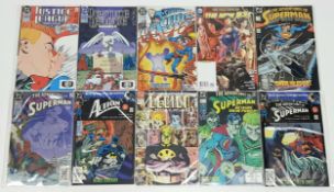 Ten DC Mixed Comics - Most Being in Very Fine to Very Fine Plus Grade. All individually wrapped in