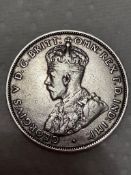 1913 SILVER AUSTRALIAN TWO SHILLINGS coins. Extra Fine Condition with Nice Milled Edge. High grade