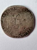 1723 GEORGE I SILVER SIXPENCE coin. SOUTH SEA COMPANY Variant. Condition worn/fair. Please see