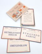 A Vintage/Antique 'The Dainty Series' Jumbles Party Game. Circa 1929 anagram party game. Please
