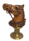 A Cold Painted Bronze Horse Sea by Franz Bergman (Austrian, 1861-1936). Size approx: 3cm length x