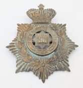 Victorian East Surrey Regiment Helmet Plate and Centre circa 1881 - 1901.