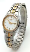 Ladies SEIKO QUARTZ WRISTWATCH. Finished in Stainless Steel with contrasting Gold Tone. Full working