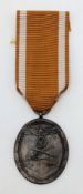 WW2 German West Wall (Seigfried Line) Medal. 100% original in un-issued condition.