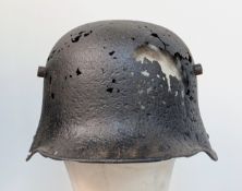 WW1 Battlefield Relic Imperial German 1916 Model Stahlhem. Found in the Ypres, Salient Belgium.
