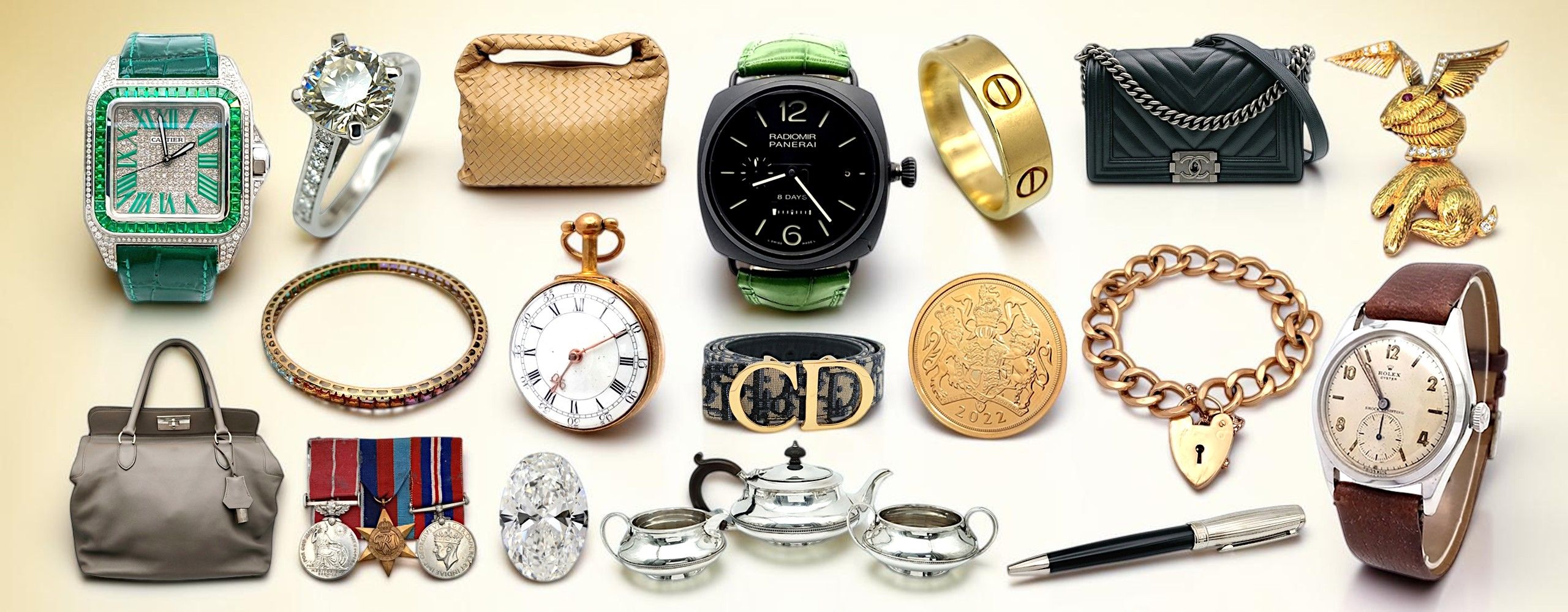 Three-Day General Auction (Jewellery, Watches, Designer Items, Militaria, Coins, Asian Antiques and Collectables) Catalog updated daily!