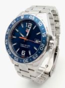 A Tag Heuer Formula 1 Quartz Gents Watch. Model WAZ1010. Stainless steel bracelet and case - 42mm.