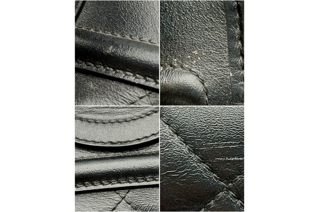 A Burberry Black Quilted Leather Manor Bag. Black leather exterior with diamond-quilted panels, - Bild 12 aus 13