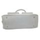 A Burberry White Leather Barrel Handbag. White grained leather exterior with silver-tone hardware, - Bild 8 aus 14