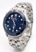 An Omega Seamaster Professional Gents Watch. Model - 21230412003001. Stainless steel bracelet and