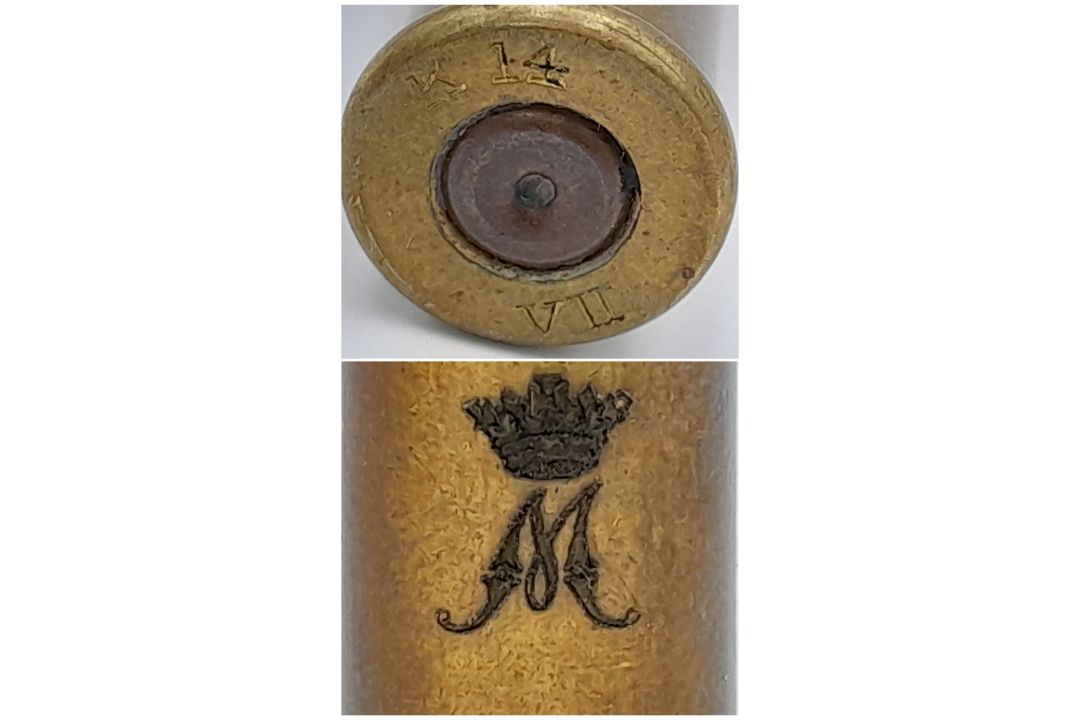 WW1 Princess Mary Tin with Bullet Pencil and Christmas Card (missing the back cover). UK Mainland - Bild 6 aus 6