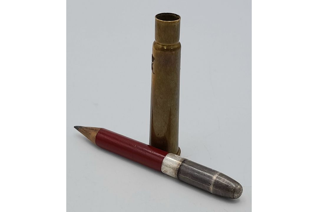 WW1 Princess Mary Tin with Bullet Pencil and Christmas Card (missing the back cover). UK Mainland - Bild 5 aus 6