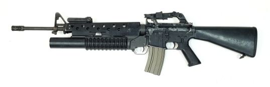 "Say Hello To My Little Friend" - A Colt M16A1 with M203 Grenade Launcher. The same set-up used in