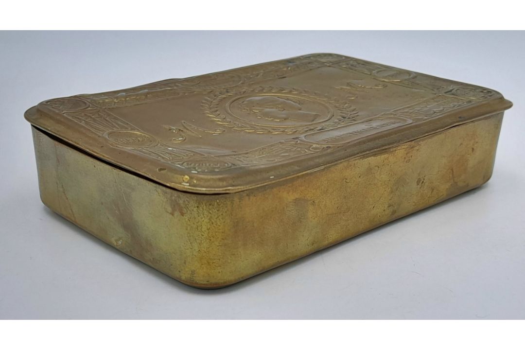 WW1 Princess Mary Tin with Bullet Pencil and Christmas Card (missing the back cover). UK Mainland - Bild 4 aus 6