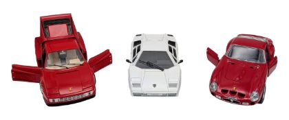 A Parcel of Three 1:18 Size Models of Three of the Most Famous Supercars. Comprising 1)