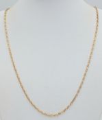A 9K Yellow Gold Chain-Link Necklace. 52cm. 4.4g.
