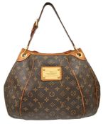A Louis Vuitton Monogram Galliera PM Shoulder Bag. Brown Monogram coated canvas exterior with