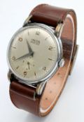 Gentleman’s Vintage ‘PRECIA’ WRISTWATCH. Having subsidiary seconds dial at 6 o’clock. 37mm case.