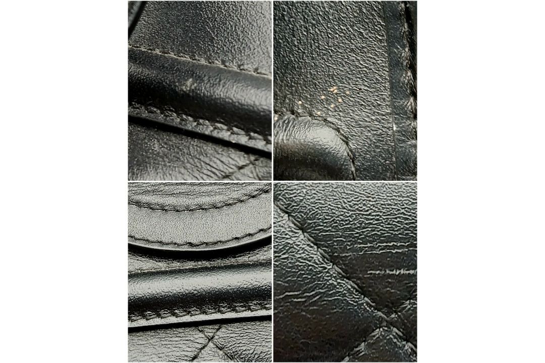 A Burberry Black Quilted Leather Manor Bag. Black leather exterior with diamond-quilted panels, - Bild 12 aus 13