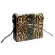 A Burberry Grace Leopard Print Shoulder Bag. Leopard-print leather exterior with black leather trim, - Bild 1 aus 11