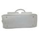 A Burberry White Leather Barrel Handbag. White grained leather exterior with silver-tone hardware, - Bild 8 aus 14