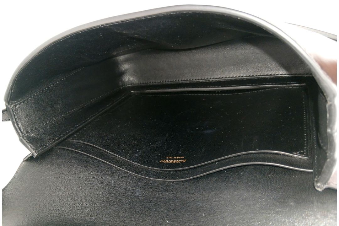A Burberry Grace Leopard Print Shoulder Bag. Leopard-print leather exterior with black leather trim, - Bild 4 aus 11