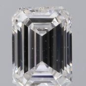 A 2.03ct Emerald Cut Lab-Grown Diamond. Colour D, clarity VS1. IGI certified. Cert no: