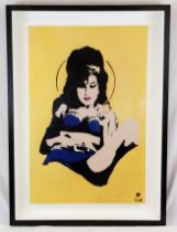 An Original One of a Kind, Amy Winehouse Artwork by Famous Street Artist Pegasus. Title: Amy.