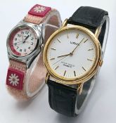 A Pair of Lorus Wristwatches. Including a stainless steel, water-resistant quartz wristwatch with