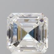 A 3.01ct Asscher Cut Lab-Grown Diamond. Colour D, clarity VS2. IGI certified. Cert no: