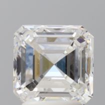 A 3.01ct Asscher Cut Lab-Grown Diamond. Colour D, clarity VS2. IGI certified. Cert no: