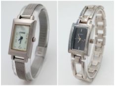 Two Stylish Quartz Ladies Dress Watches. Both having new batteries fitted and in working order.