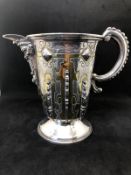 A Large Rare Stunning Antique Spanish Parcel-Gilt Silver Ewer Jug. Fully Hallmarked. In The 17th