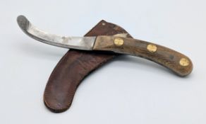 WW2 Air Ministry Marked Parachute Release Knife in leather Scabbard. UK mainland shipping only.