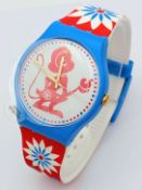 A Swatch Special, Lucky Monkey Watch, Unworn and in Its Original Packaging. Released in 2016 for