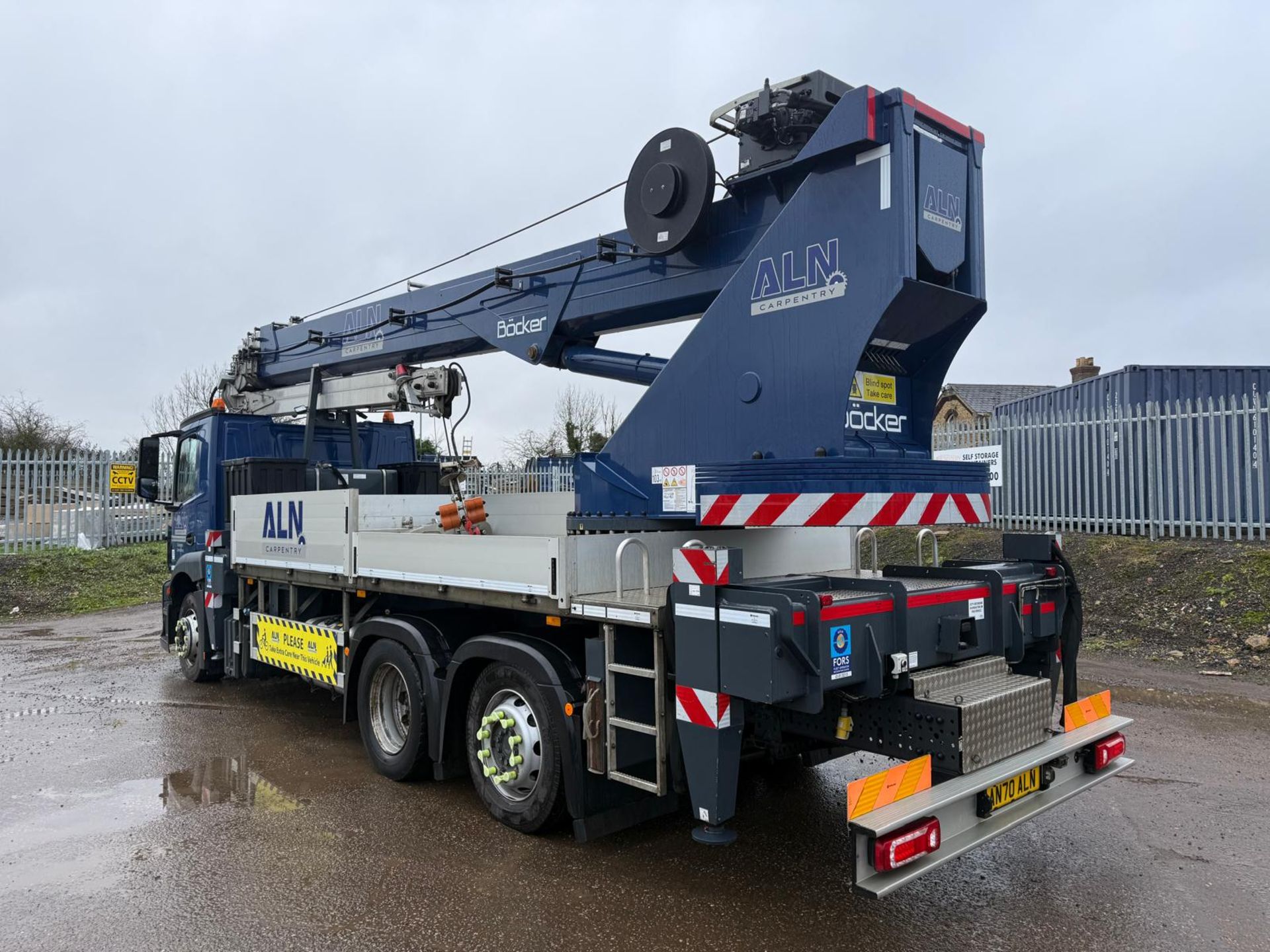 BOKER AK46 CRANE ON MERCEDES ACTROS BODY 48 METER WITH EXTRA FLY JIB ...