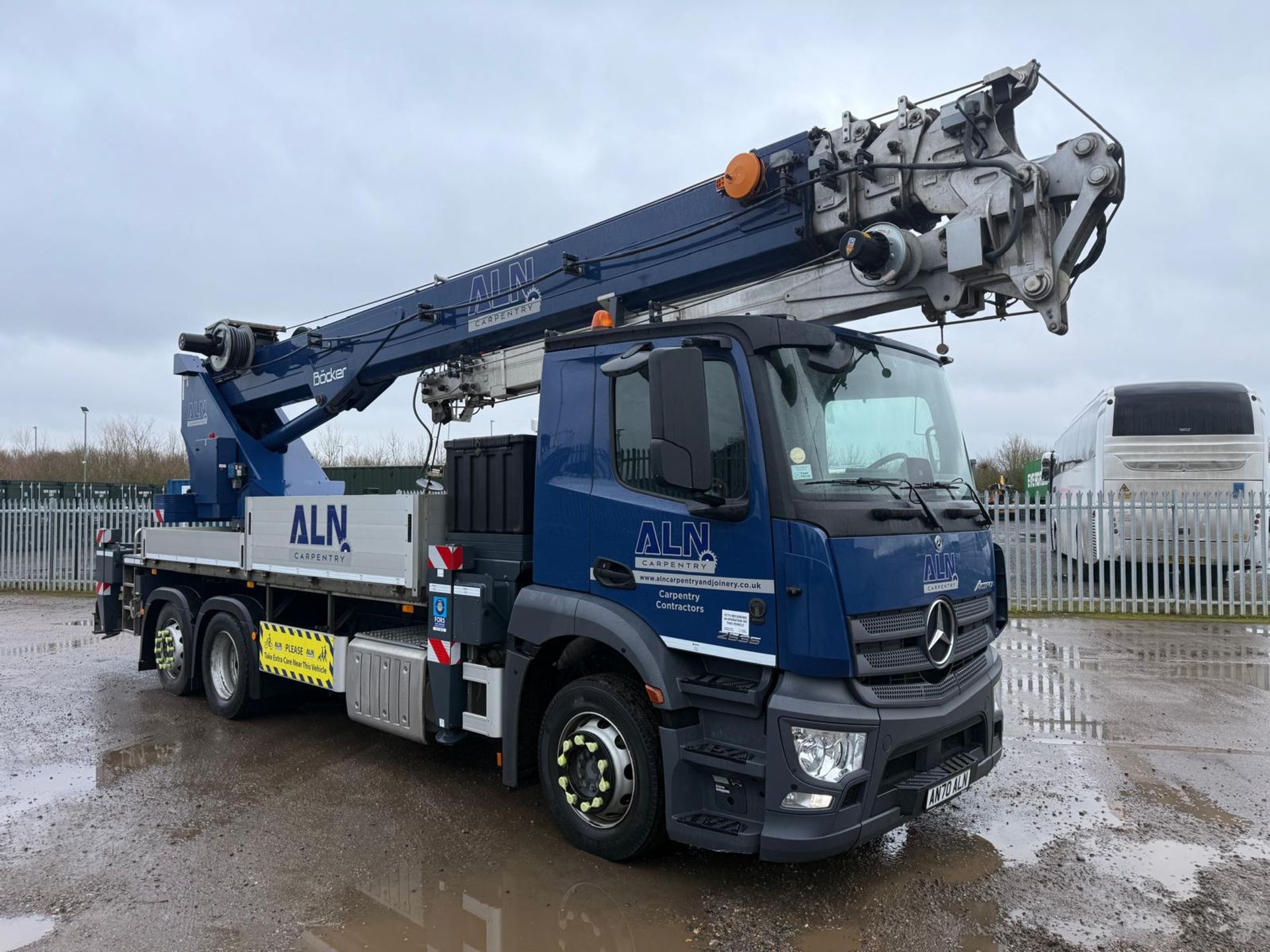 BOKER AK46 CRANE ON MERCEDES ACTROS BODY 48 METER WITH EXTRA FLY JIB ...