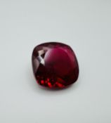 Natural Ruby Excellent Cushion Red 47.50ct - Certificated