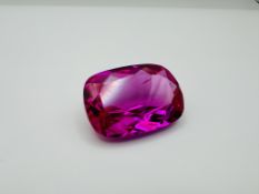 Natural Ruby Excellent Cushion Pink 118.60ct - Certificated