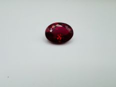 Natural Ruby Excellent Oval Red 28.15ct - Certificated