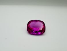 Natural Ruby Excellent Cushion Pink 77.80ct - Certificated